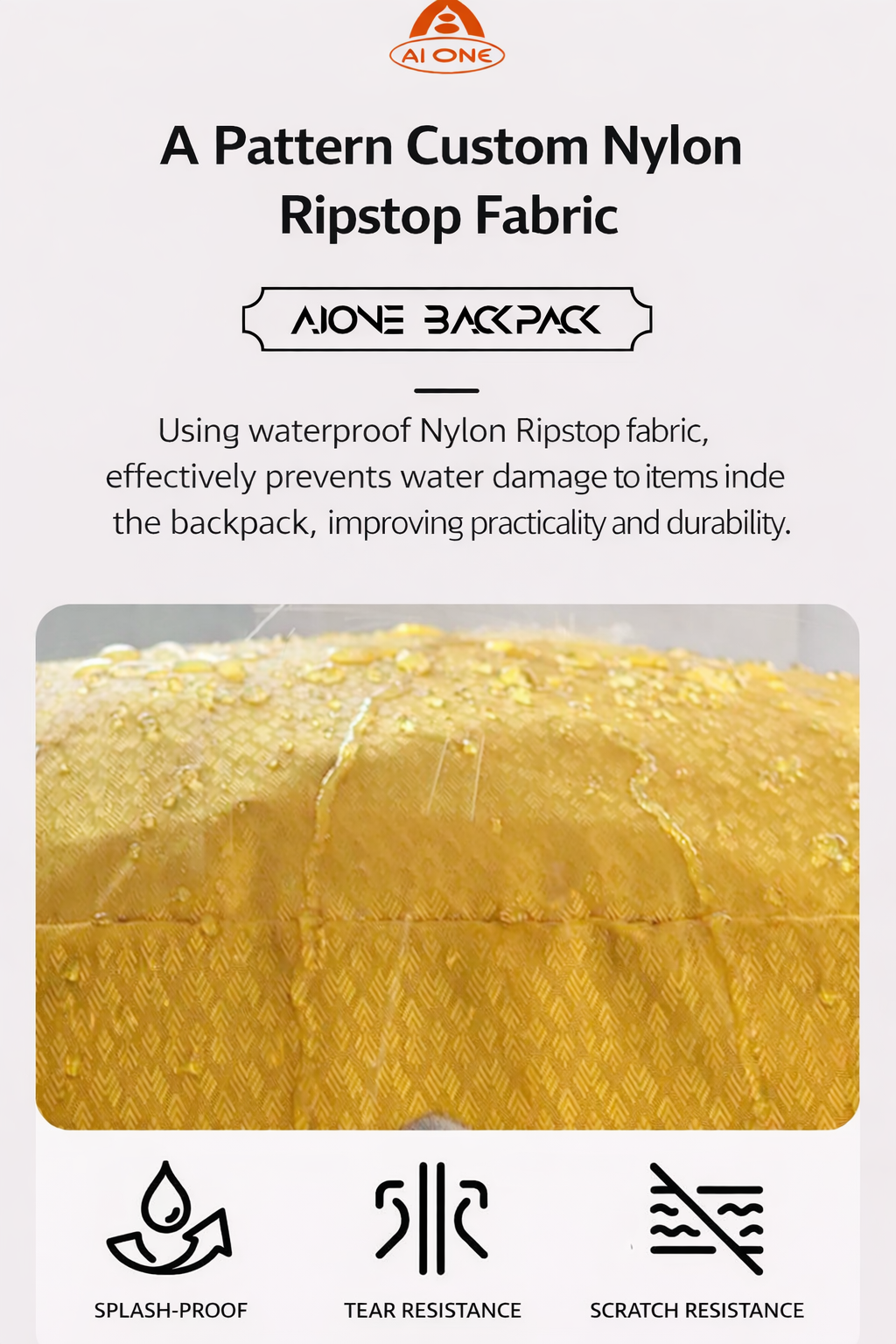 AIOne 60L Outdoor Hiking Rucksack (Yellow)