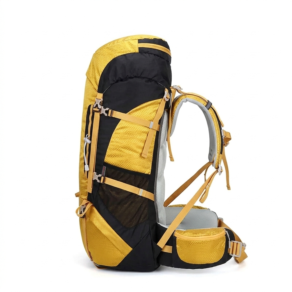 AIOne 60L Outdoor Hiking Rucksack (Yellow)