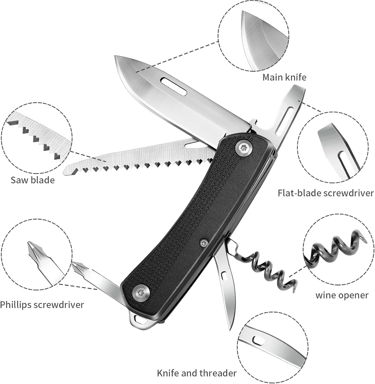 7-in-1 Multitool Pocket Knife | Camping Monkeys