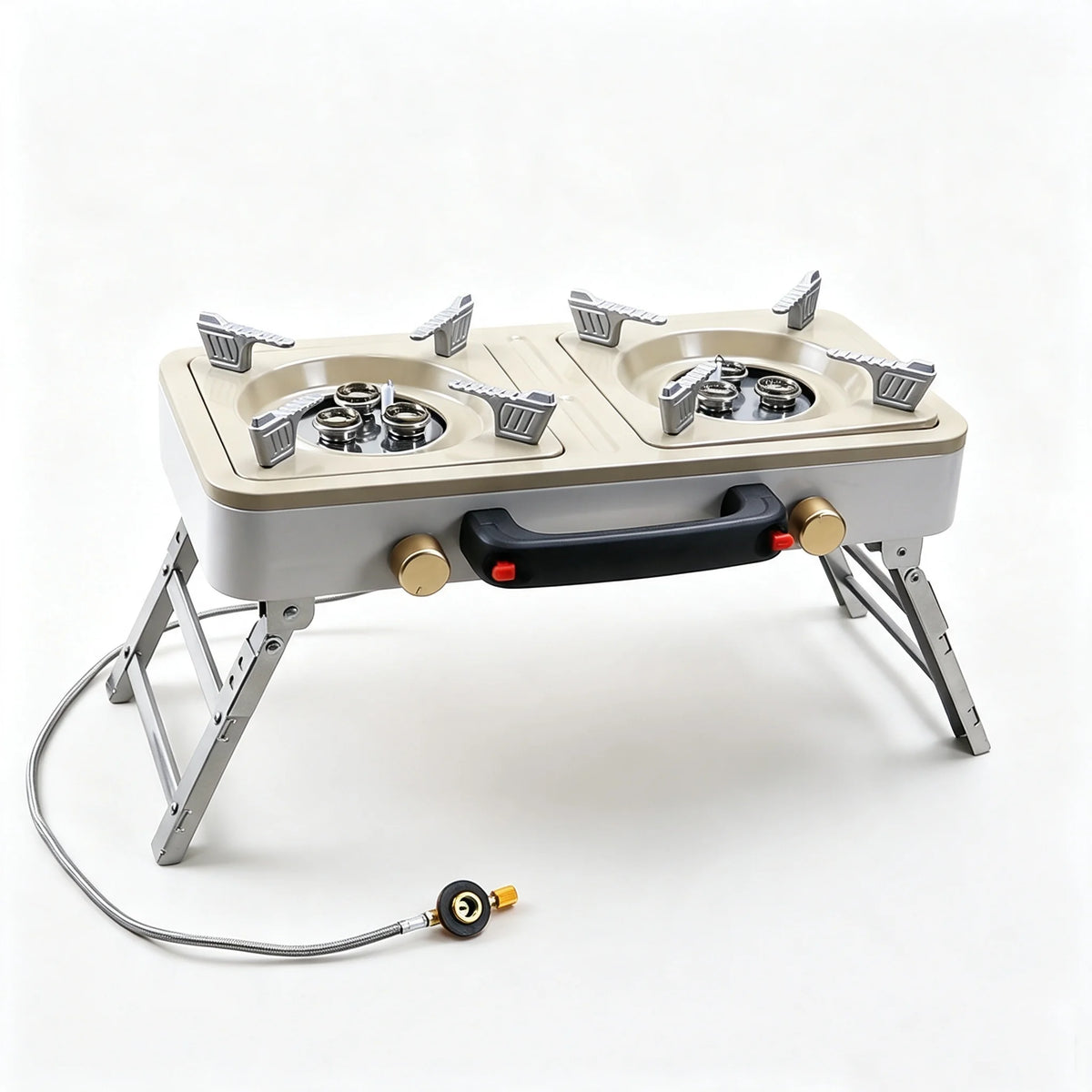 Portable Double Burner Camping Gas Stove