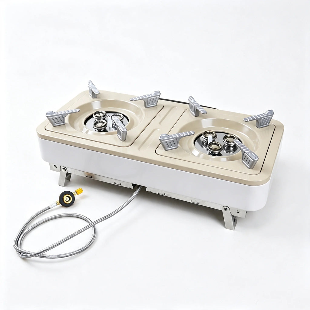 Portable Double Burner Camping Gas Stove
