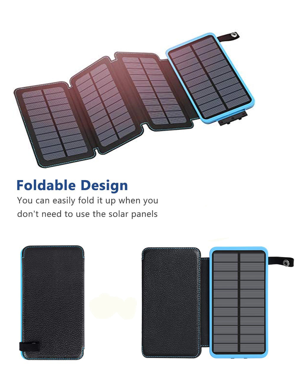 Solar Powerbank 20000mAh | Portable | Foldable | Waterproof