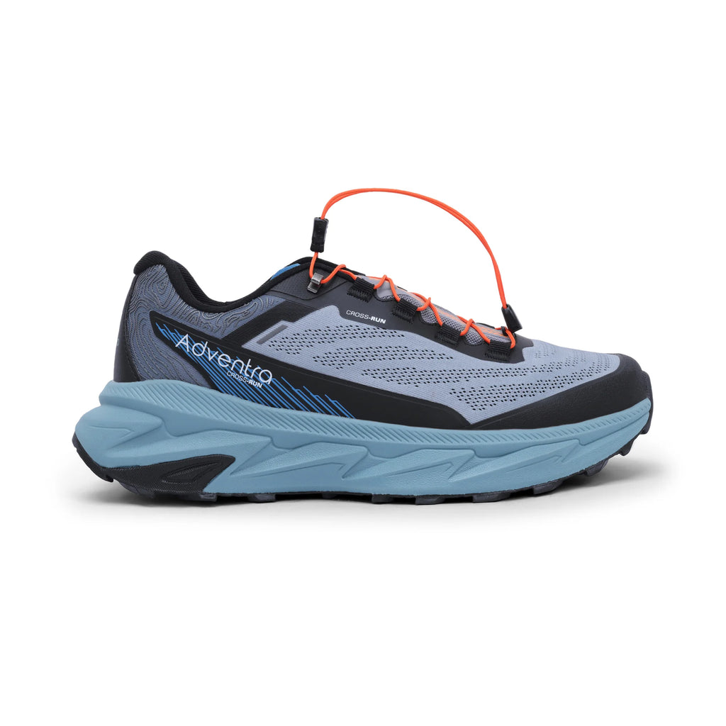 Adventra Men Trail Running Ultra Grip Lightweight Sports Shoes (TR2012) Grey-Blue