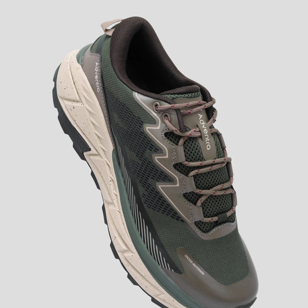 Adventra Men Trail Running Ultra Grip Lightweight Shoes (TR2011) Green