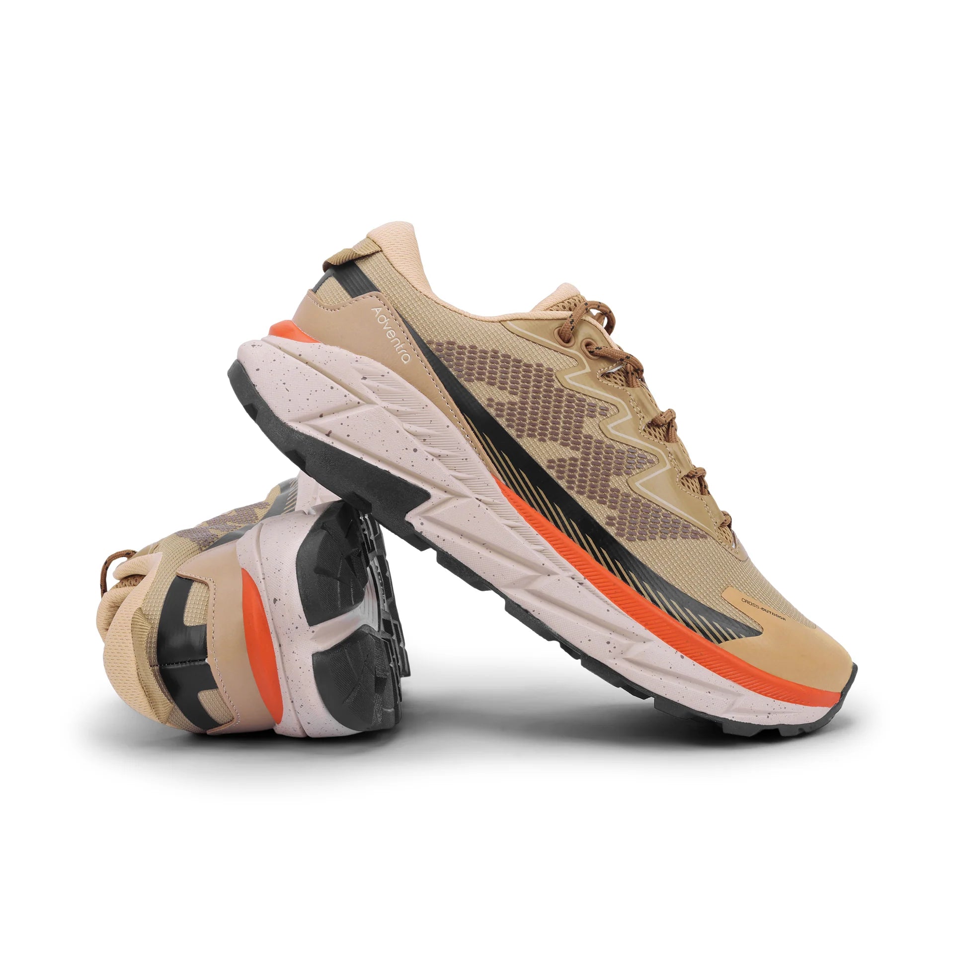 Adventra Men Trail Running Ultra Grip Lightweight Shoes (TR2011) Beige