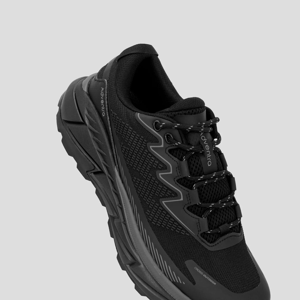 Adventra Men Trail Running Ultra Grip Lightweight Shoes (TR2011) Black
