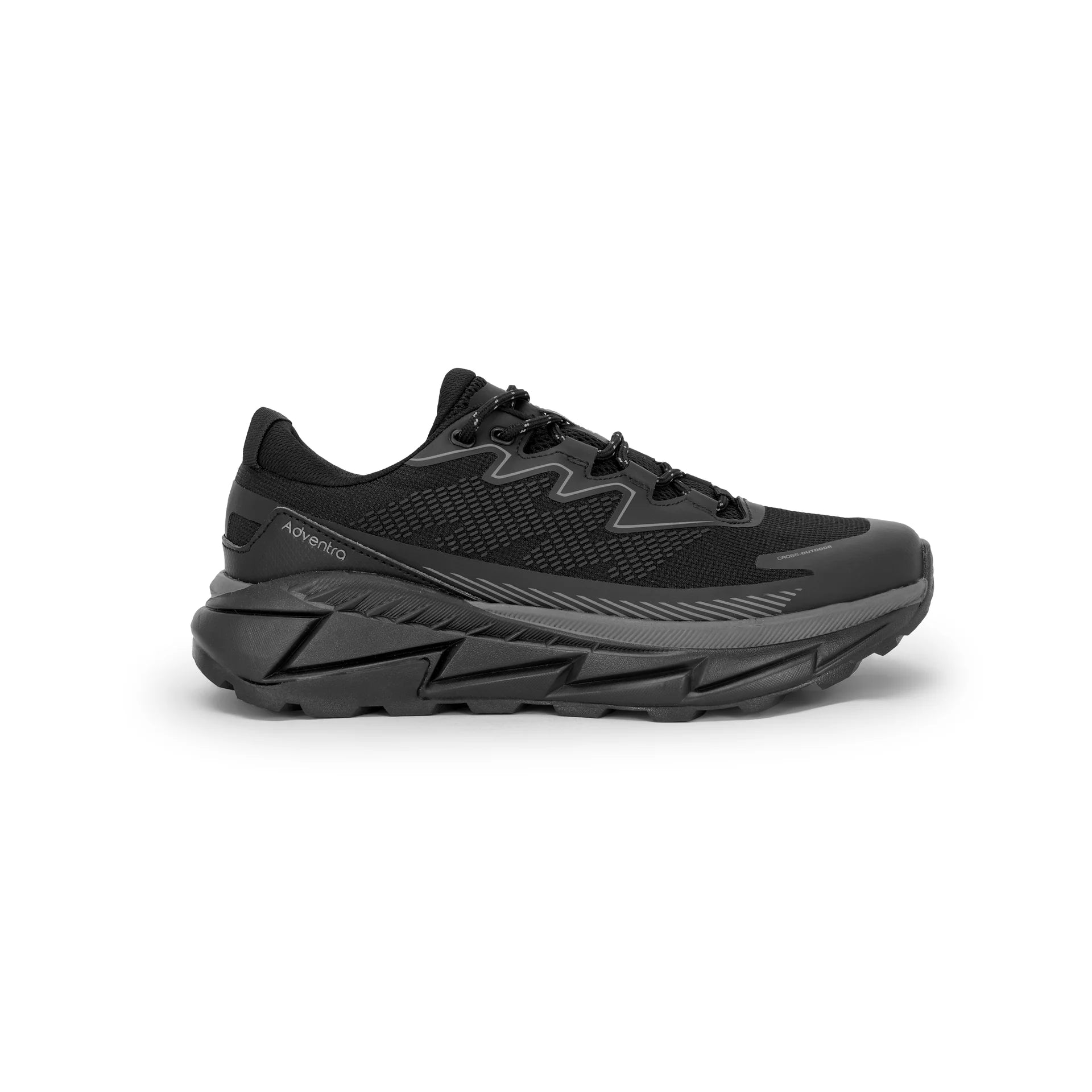 Adventra Men Trail Running Ultra Grip Lightweight Shoes (TR2011) Black
