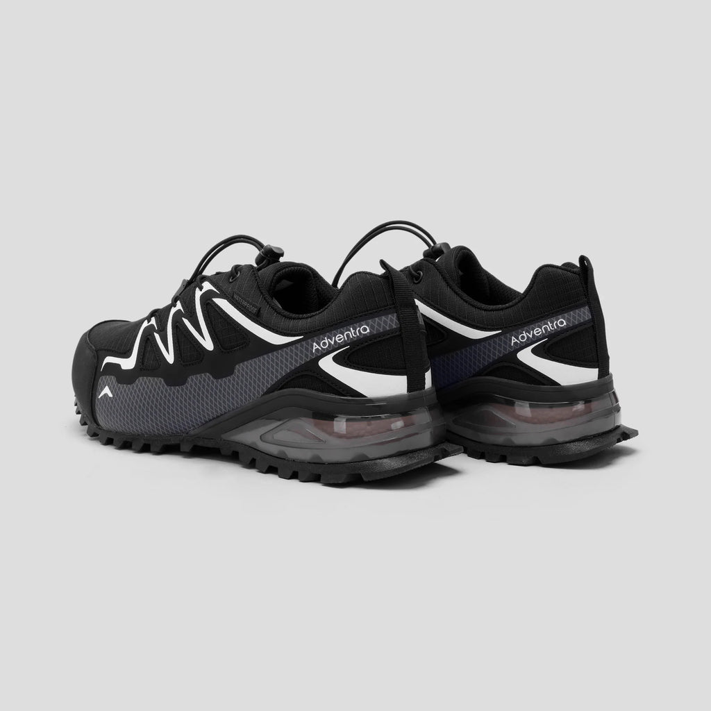 Adventra Men Waterproof Low Ankle Hiking Shoes with Anti Slip Grip & EVA Cushion (ET1110) Black
