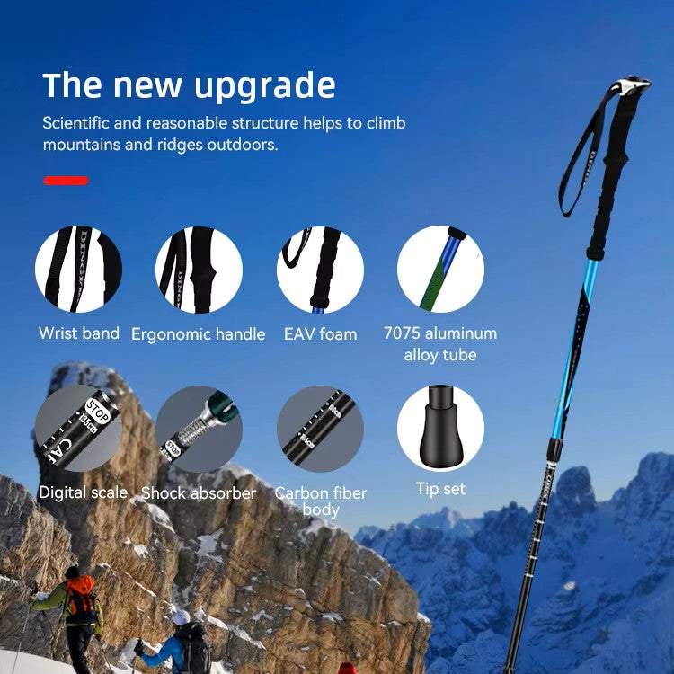 Noryak Aluminum Trekking Pole with EVA Handle