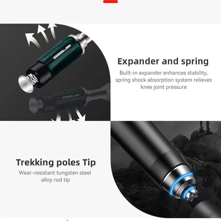 Noryak Aluminum Trekking Pole with EVA Handle