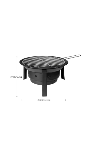 ROUND PORTABLE BBQ GRILL | LIGHTWEIGHT | CHARCOAL