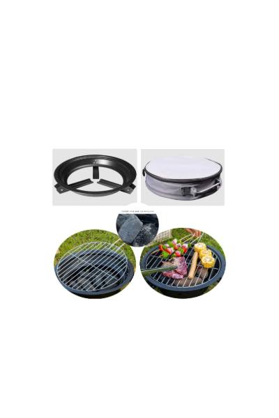ROUND PORTABLE BBQ GRILL | LIGHTWEIGHT | CHARCOAL