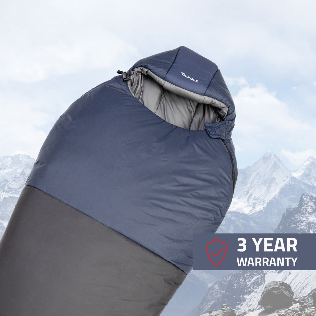 Tripole Shivalik Sleeping Bag | Mummy Shape | Hiking & Trekking - rockcraft