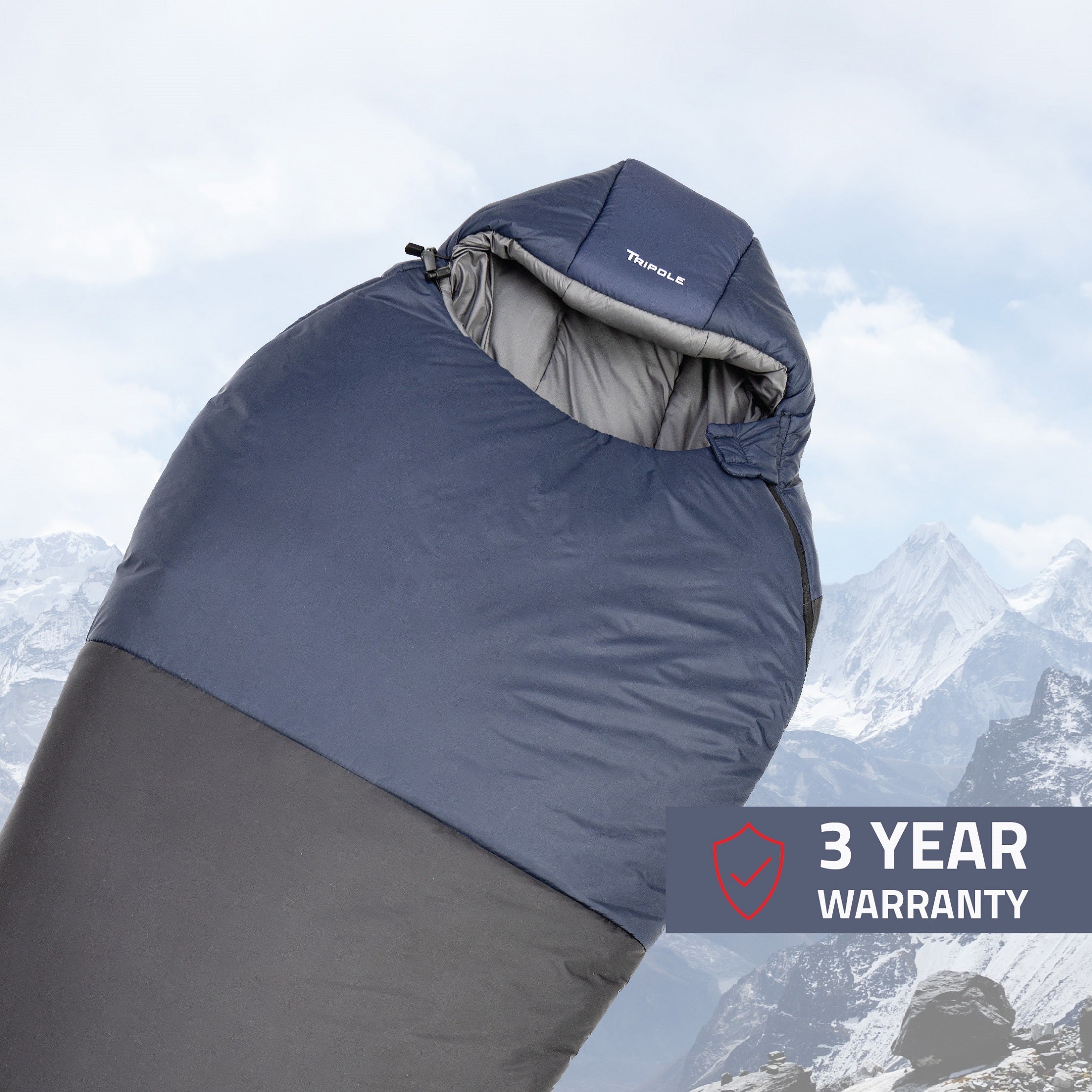 Tripole Shivalik Sleeping Bag | Mummy Shape | Hiking & Trekking - rockcraft