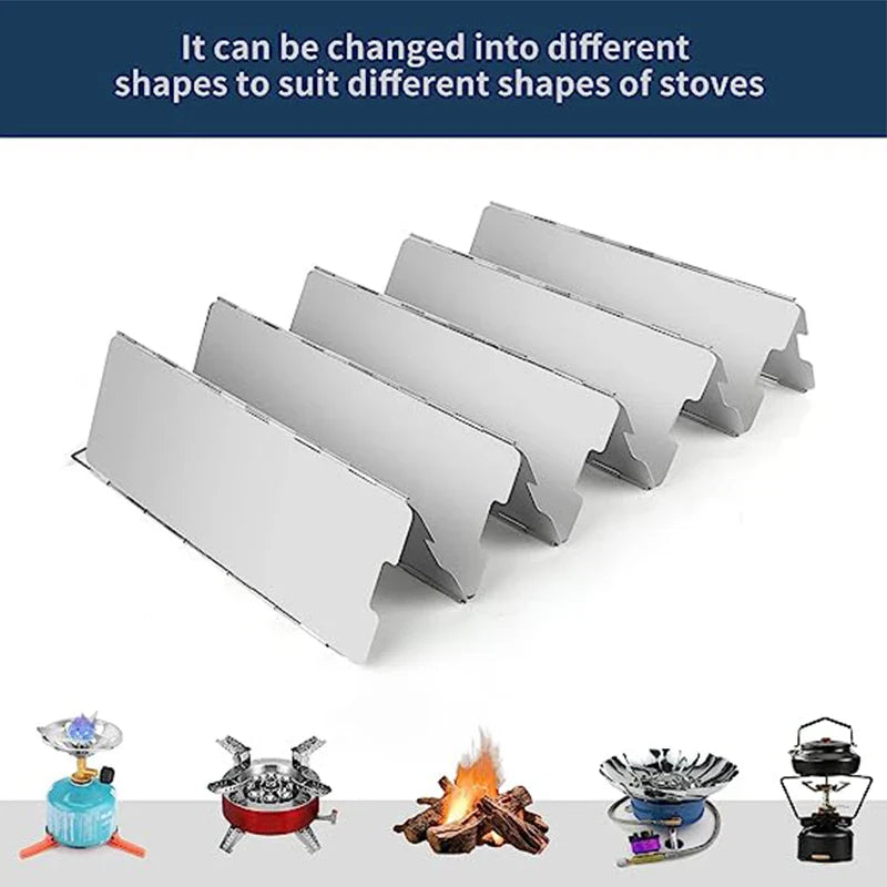 Aluminum Folding Windshield for Stoves