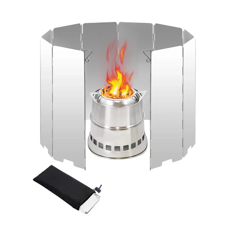 Aluminum Folding Windshield for Stoves