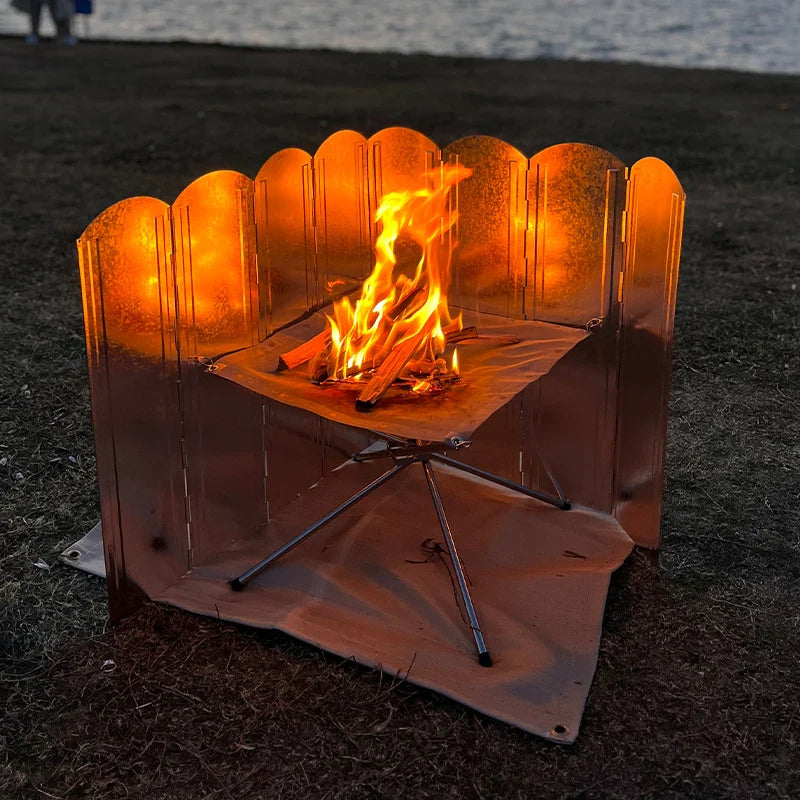 Aluminum Folding Windshield for Stoves