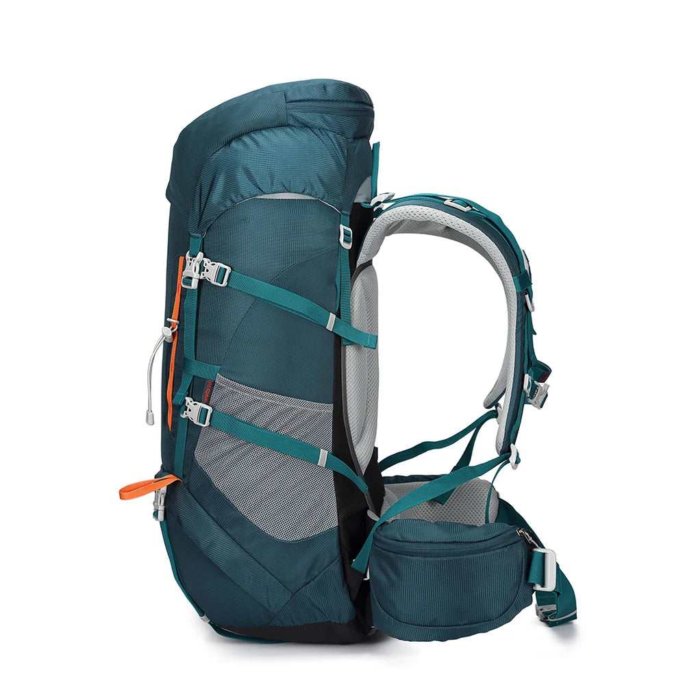 AiOne 50L Rucksack(Orange, Blackish Green)
