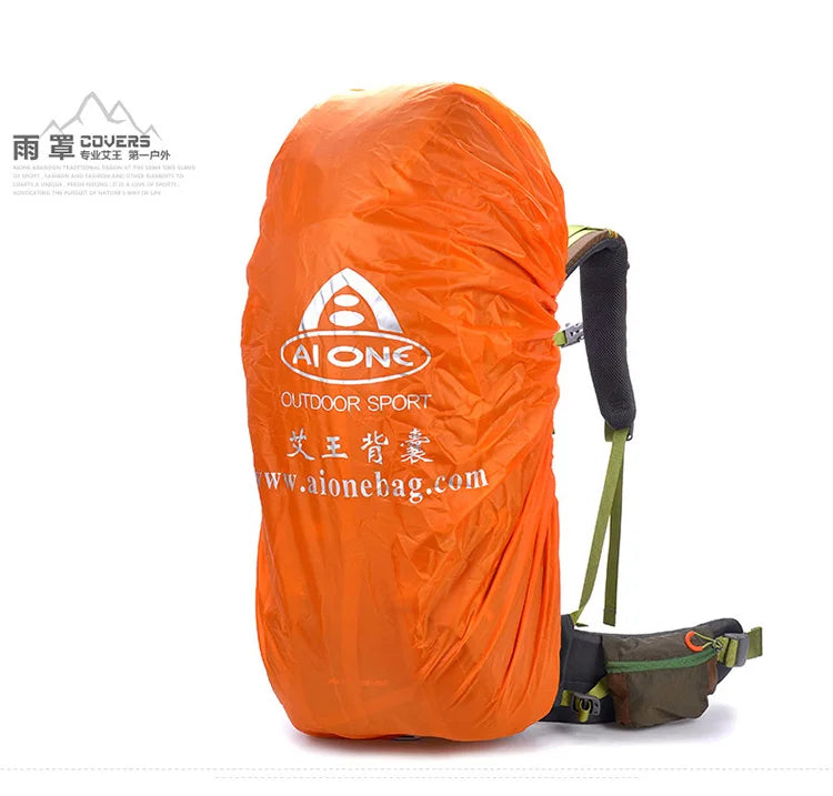 AiOne 50L Rucksack(Orange, Blackish Green)