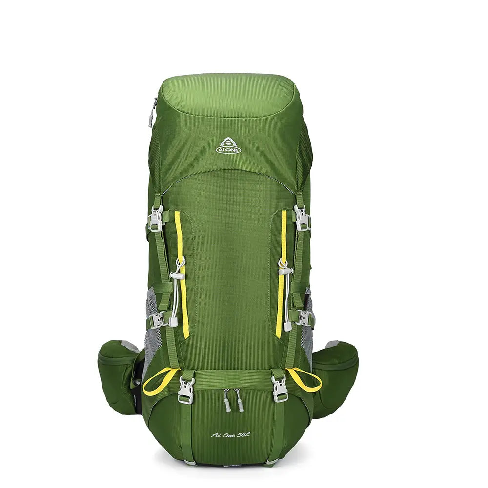 AiOne 50L Rucksack(Orange, Blackish Green)