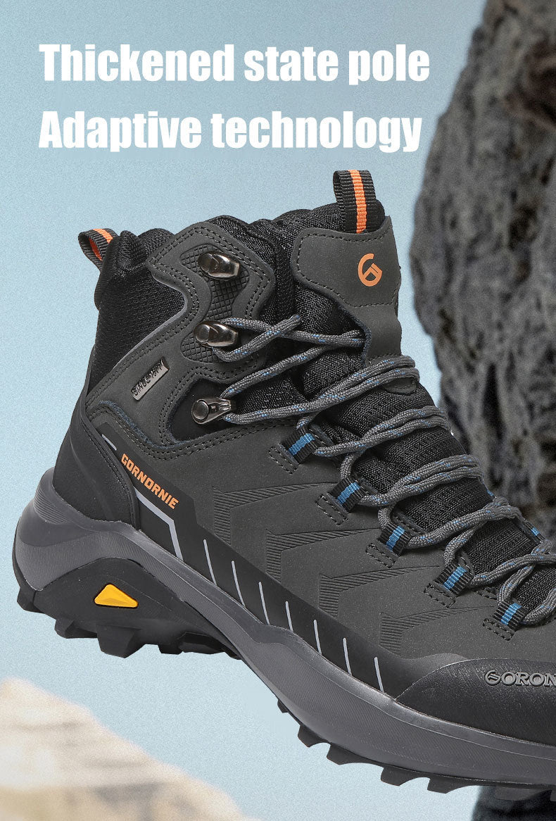 Gornornie waterproof hiking shoes non-slip sole grip