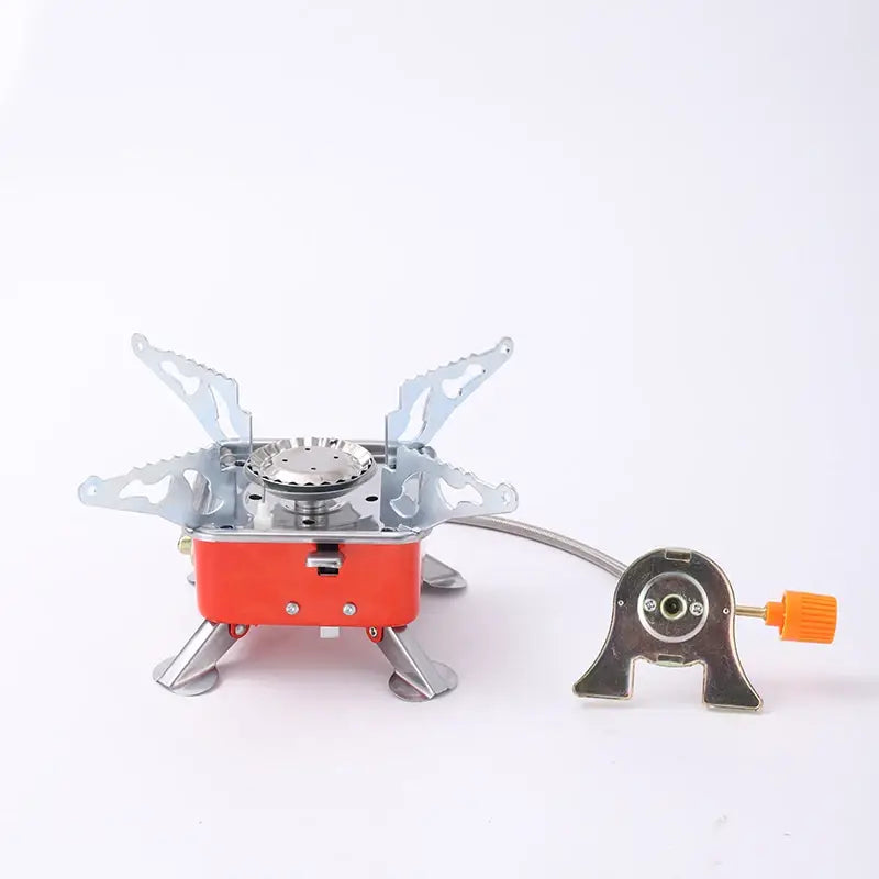 CAMPING STAINLESS STEEL GAS STOVE ULTRA LIGHT WITH PIPE