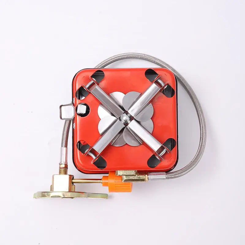 CAMPING STAINLESS STEEL GAS STOVE ULTRA LIGHT WITH PIPE