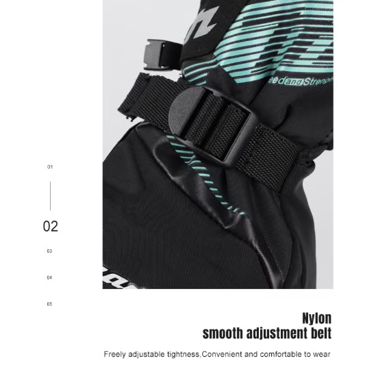 Black and green backpack with adjustable belt on a white background