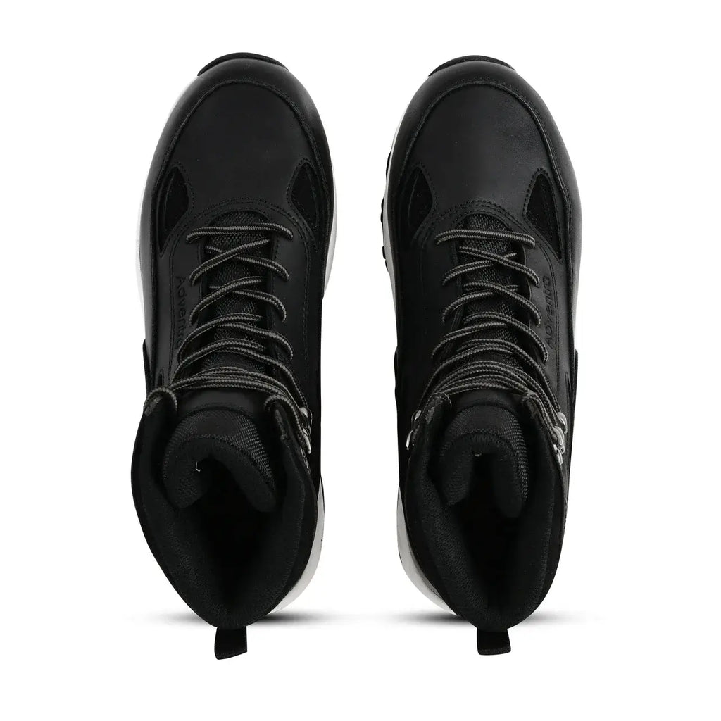 Men Waterproof Trekking Shoes Mid-High Ankle ET 1105 Black