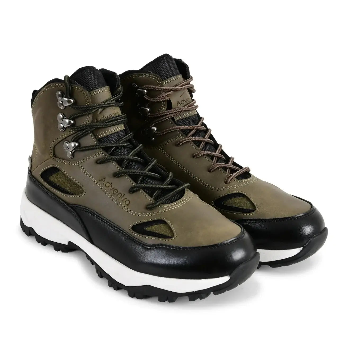 Men Waterproof Trekking Shoes Mid-High Ankle ET 1105 Uniform Green