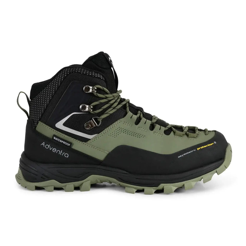Men’s Warm and Waterproof Winter Hiking Mid Ankle Boots WH1106 Uniform Green