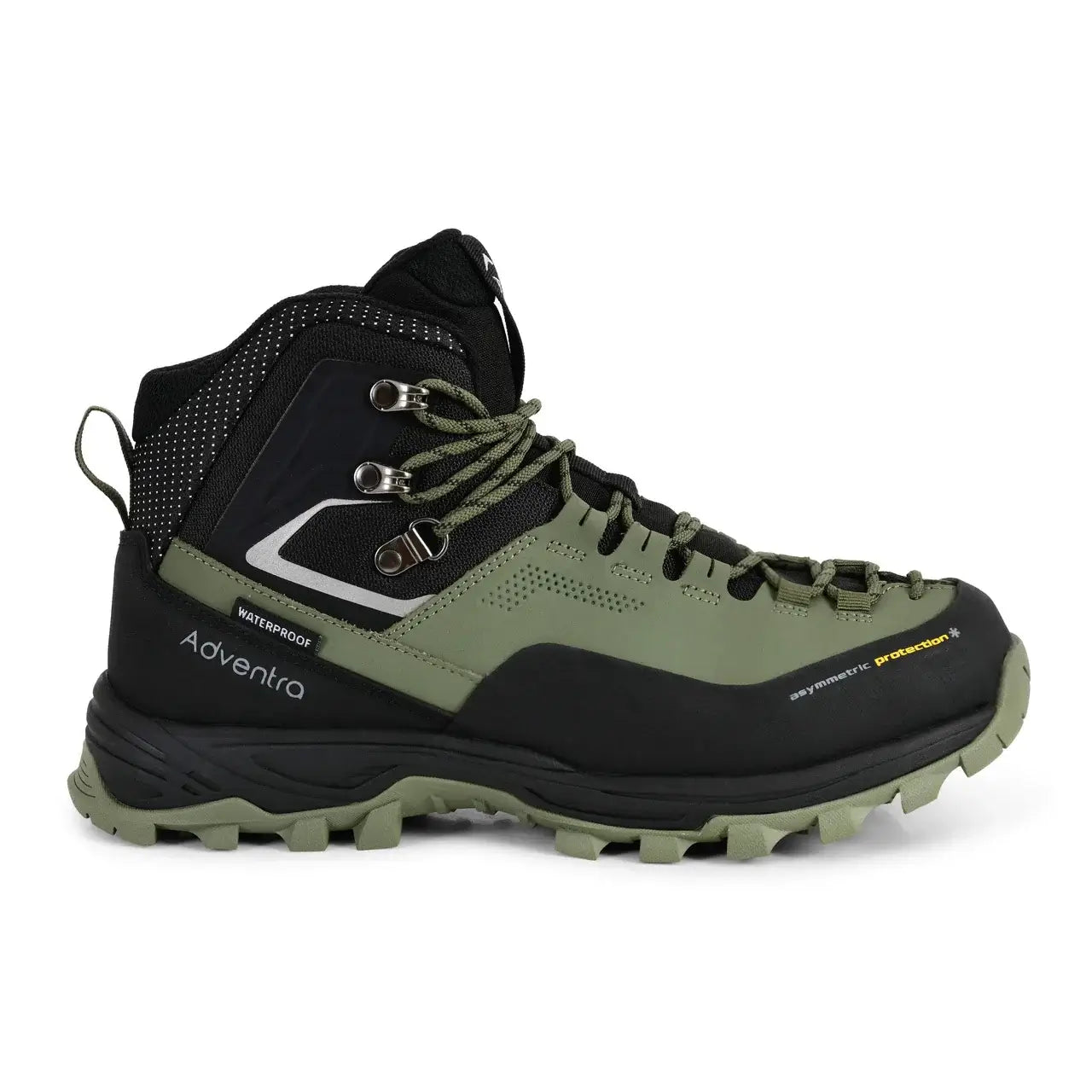 Men’s Warm and Waterproof Winter Hiking Mid Ankle Boots WH1106 Uniform Green