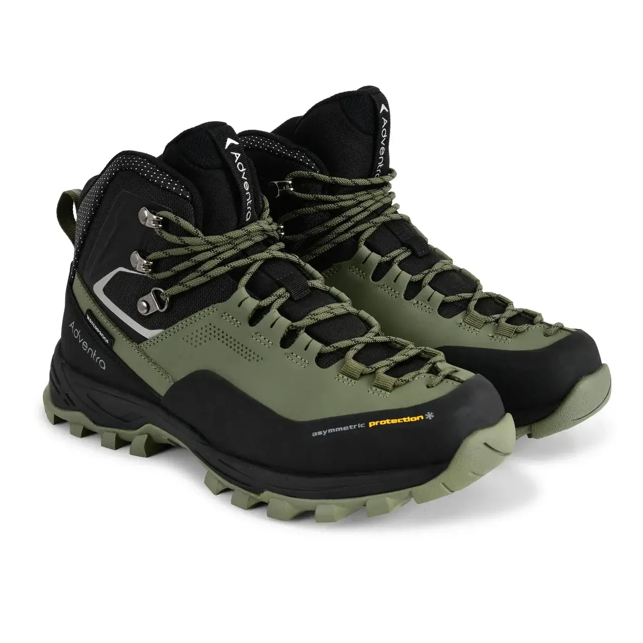 Men’s Warm and Waterproof Winter Hiking Mid Ankle Boots WH1106 Uniform Green