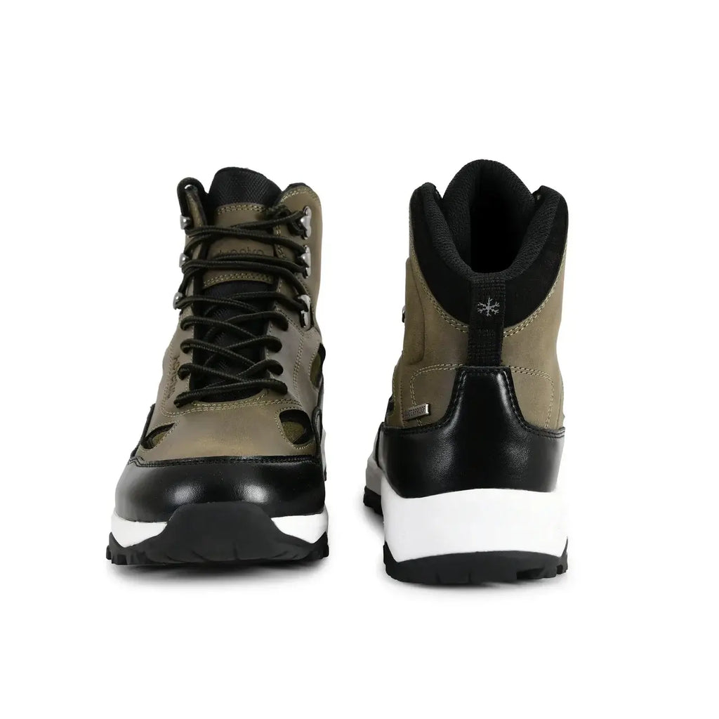 Men Waterproof Trekking Shoes Mid-High Ankle ET 1105 Uniform Green