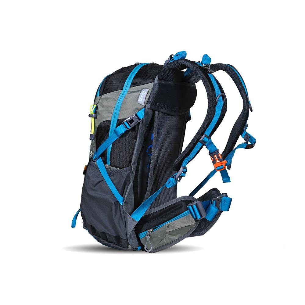 Senterlan Adventure 40L Backpack (Black, Red & Blue)