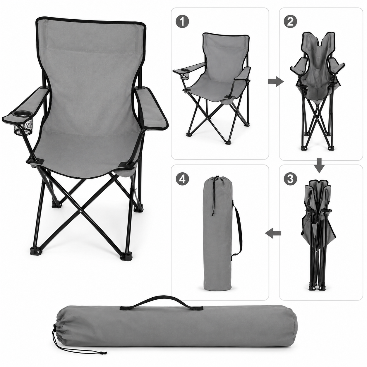 Portable Folding Camping Chair – Lightweight Outdoor Chair